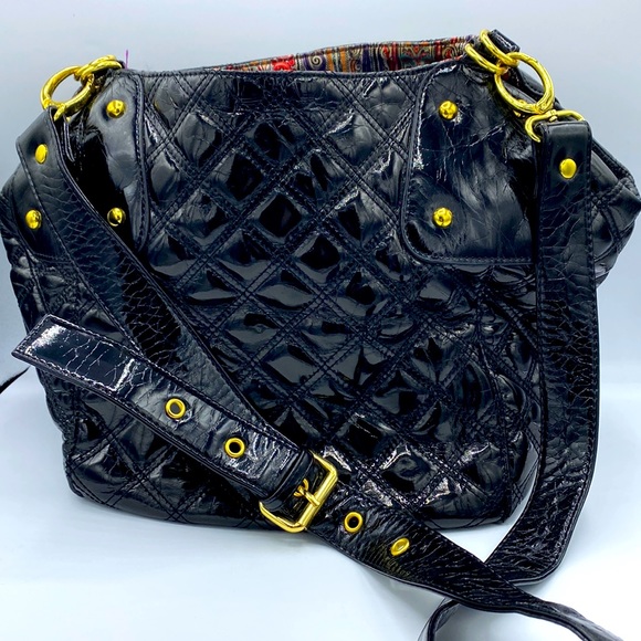 Big Buddah Handbags - Big Buddah Quilt Pattern Faux Leather Shoulder Bag